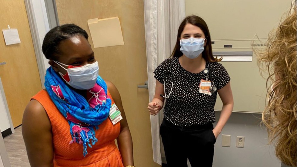 people in a doctor's office